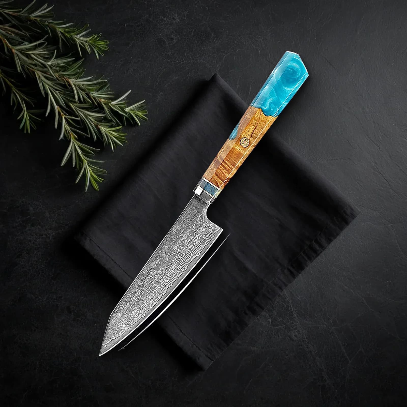 Santoku Kaen 18 cm · Amber