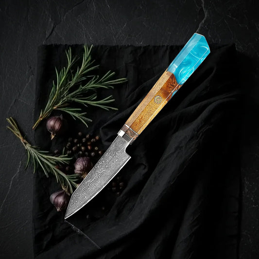 Nakiri Kaen 18 cm de acero damasco