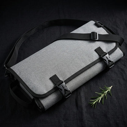 Bolsa de Lona para Cuchillos Kaen — Bolsa de tela Oxford con compartimentos para cuchillos y utensilios.